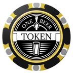 Tap Out Clay Poker Chips - Black / Monte Carlo / 40mm - Back