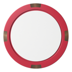 Create Your Own Composite & Metal Hybrid Poker Chips - Red - Front