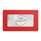 Be My Bridesmaid Simple Rectangular Poker Chip Plaques - Red - Front