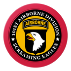 Army Airborne 2" Oversized Poker Chips - Red - Back