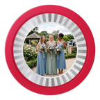 Be My Bridesmaid Simple 2" Oversized Poker Chips - Red - Back