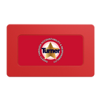 Safety Star Rectangular Poker Chip Plaques - Red - Back