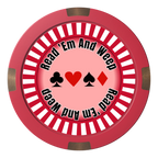 Gabe's Poker Room Composite & Metal Hybrid Poker Card Protectors - Red - Back