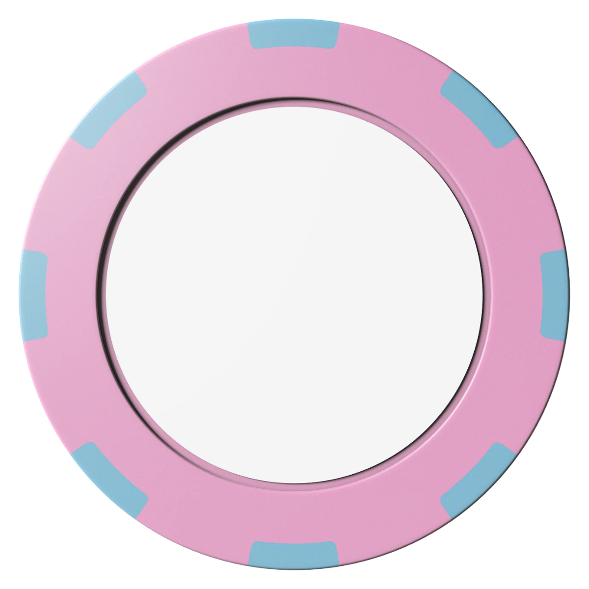Create Your Own Clay Poker Chips - Pink / 8 Spot (2 Tone) / 40mm - Front