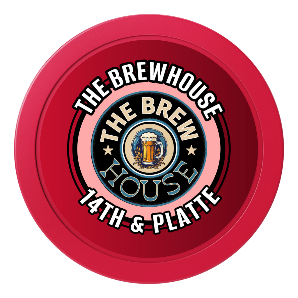 Ice Cold Beer Drink Token 2" Oversized Poker Chips - Red - Back