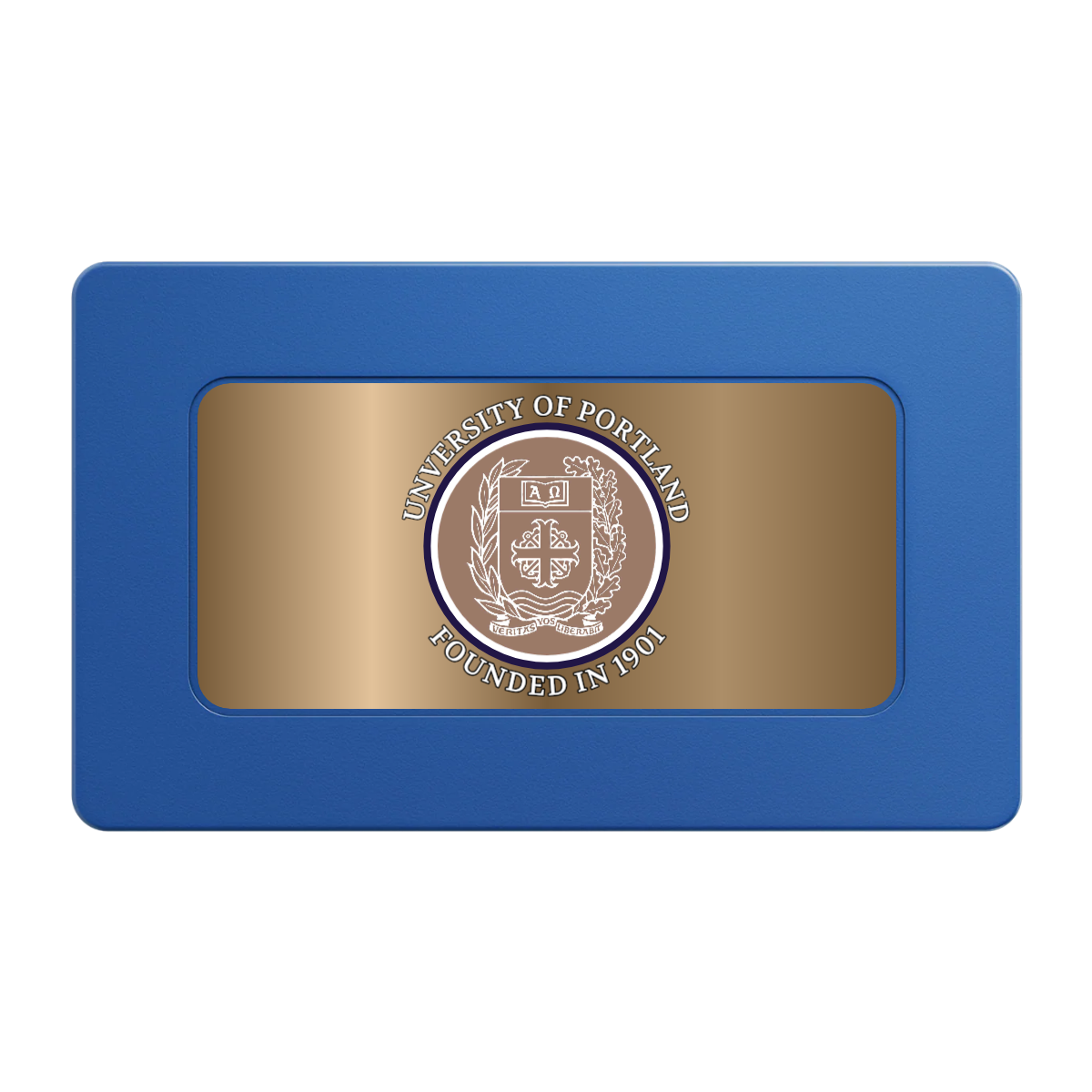 Air Force ROTC Det 695 Rectangular Poker Chip Plaques - Blue - Back