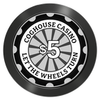 Cog House Aluminum Poker Card Guards - Black - Front