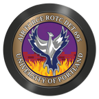 Air Force ROTC Det 695 Aluminum Poker Chips - Black - Front