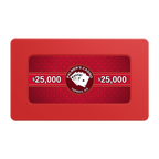 Palmer's Casino Rectangular Poker Chip Plaques - Red - Back