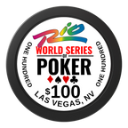 WSOP 2" Oversized Poker Chip - Custom Dealer Button & Card Protector - Black - Front