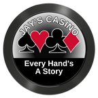 Jay's Casino Aluminum Poker Card Guards - Black - Back
