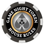 Stacked Suits Magnetic Composite Poker Chips - Black / 8 Spot - Back