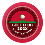 Teed Up 2" Oversized Poker Chips - Red - Back