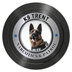 K-9 Trent Aluminum Poker Chips - Black - Front