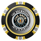 Ice Cold Beer Drink Token Clay Poker Chips - Black / Monte Carlo / 40mm - Back