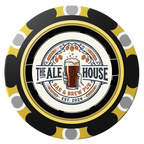 Free Beer Drink Clay Poker Chips - Black / Monte Carlo / 40mm - Back
