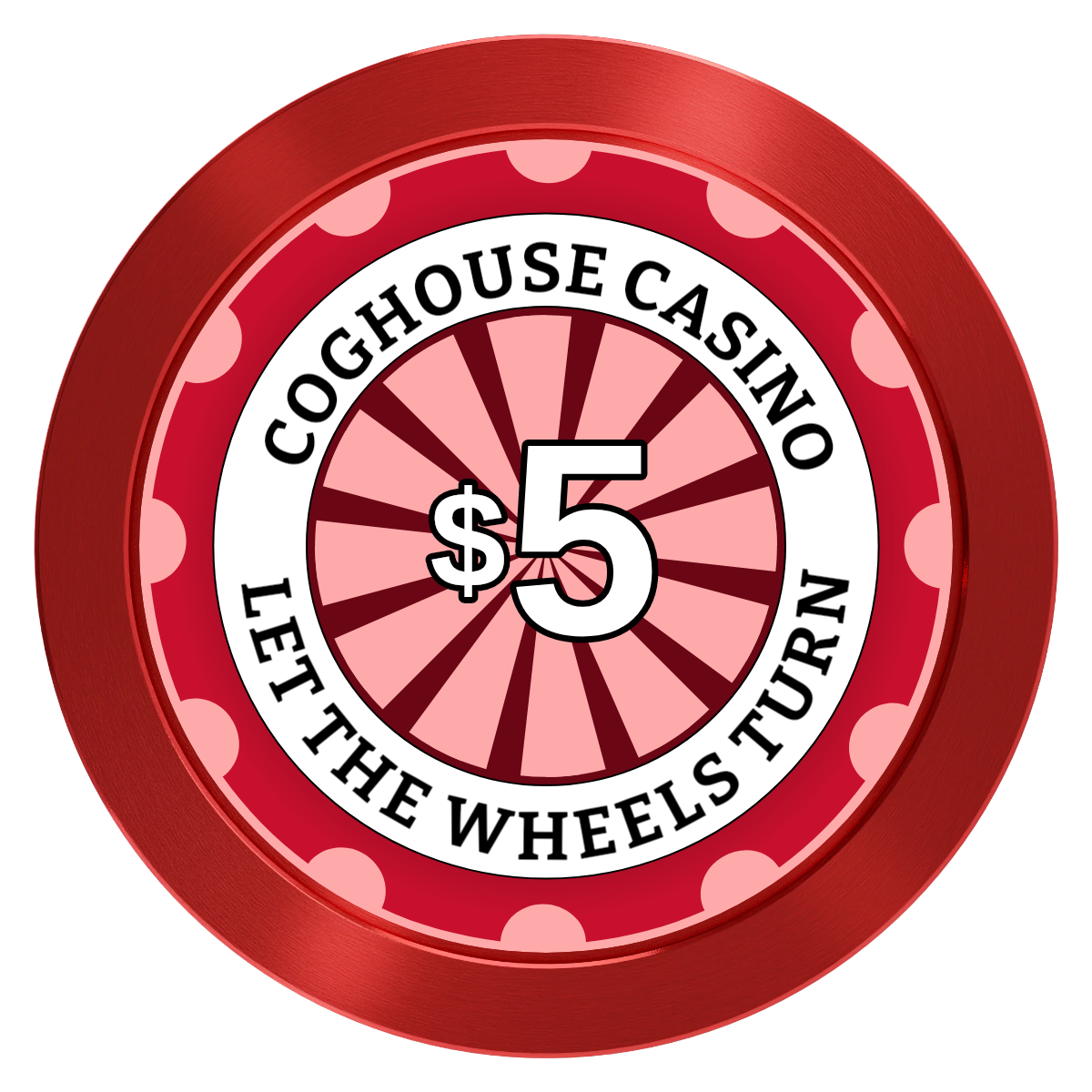 Cog House Aluminum Poker Card Guards - Red - Back