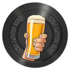 Drink On Us Aluminum Poker Chips - Black - Front