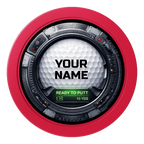 Auto Marked IV 2" Oversized Poker Chips - Red - Front