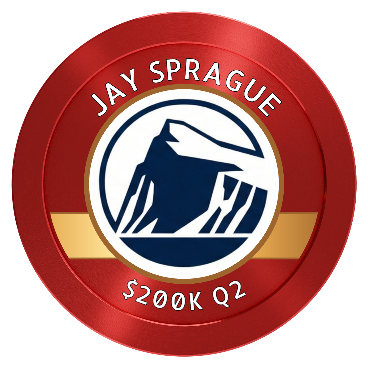 Top Sales Performer Aluminum Poker Chips - Red - Back