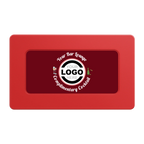 Fancy Drink Rectangular Poker Chip Plaques - Red - Back