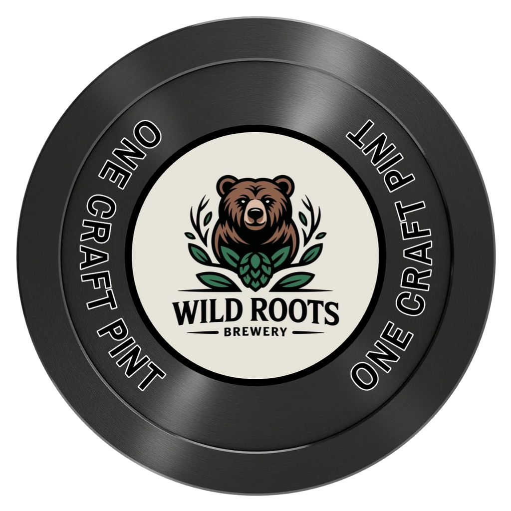 Drink On Us Aluminum Poker Chips - Black - Back
