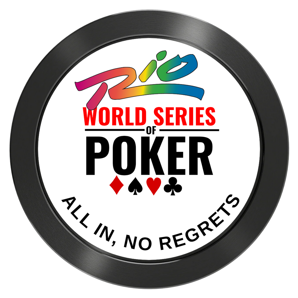 WSOP Aluminum Poker Card Guards - Black - Front