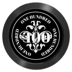 Gothic Revival Aluminum Poker Chips - Black - Back