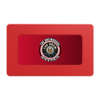 Ice Cold Beer Drink Token Rectangular Poker Chip Plaques - Red - Back