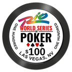 WSOP Aluminum Poker Chips - Black - Back