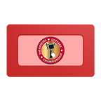 Club Champion Rectangular Poker Chip Plaques - Red - Front