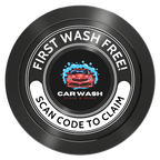 Car Wash Promotion Aluminum Poker Chips - Black - Front