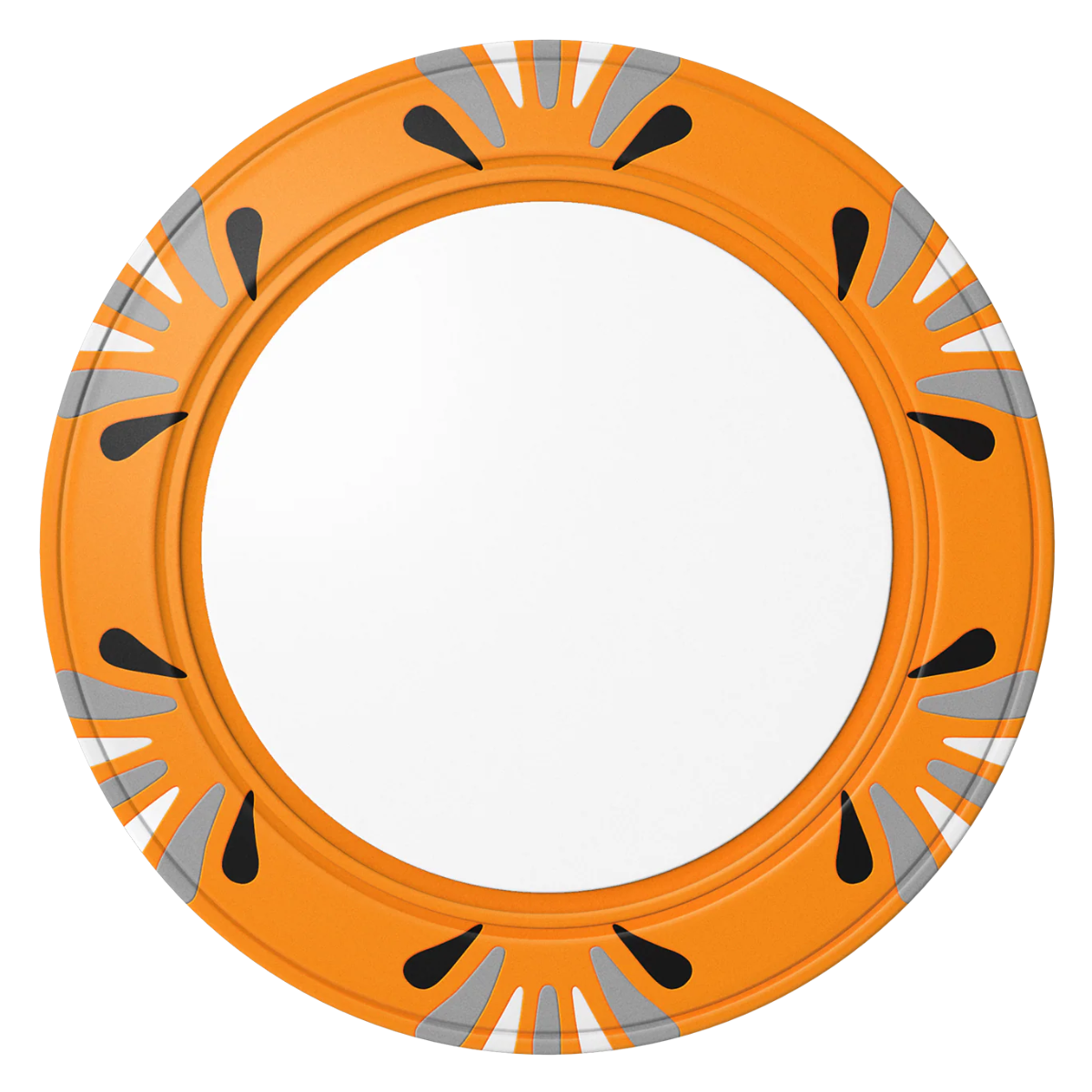 Create Your Own Clay Poker Chips - Orange / Macau / 40mm - Front