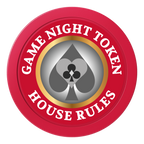 Stacked Suits 2" Oversized Poker Chips - Red - Back