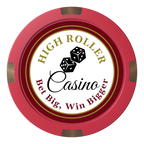 High Roller Casino Composite & Metal Hybrid Poker Card Protectors - Red - Front