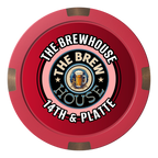 Ice Cold Beer Drink Token Composite & Metal Hybrid Poker Chips - Red - Back