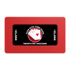 4 Aces Poker Room Rectangular Poker Chip Plaques - Red - Back