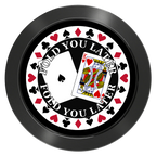 AK Big Slick Aluminum Poker Card Guards - Black - Back