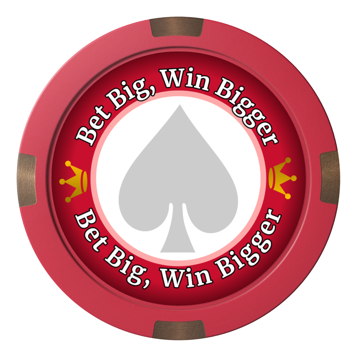 Casino Royale Composite & Metal Hybrid Poker Card Protectors - Red - Back