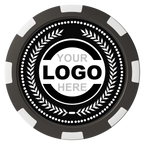 The Winner Magnetic Composite Poker Chips - Black / 8 Spot - Back