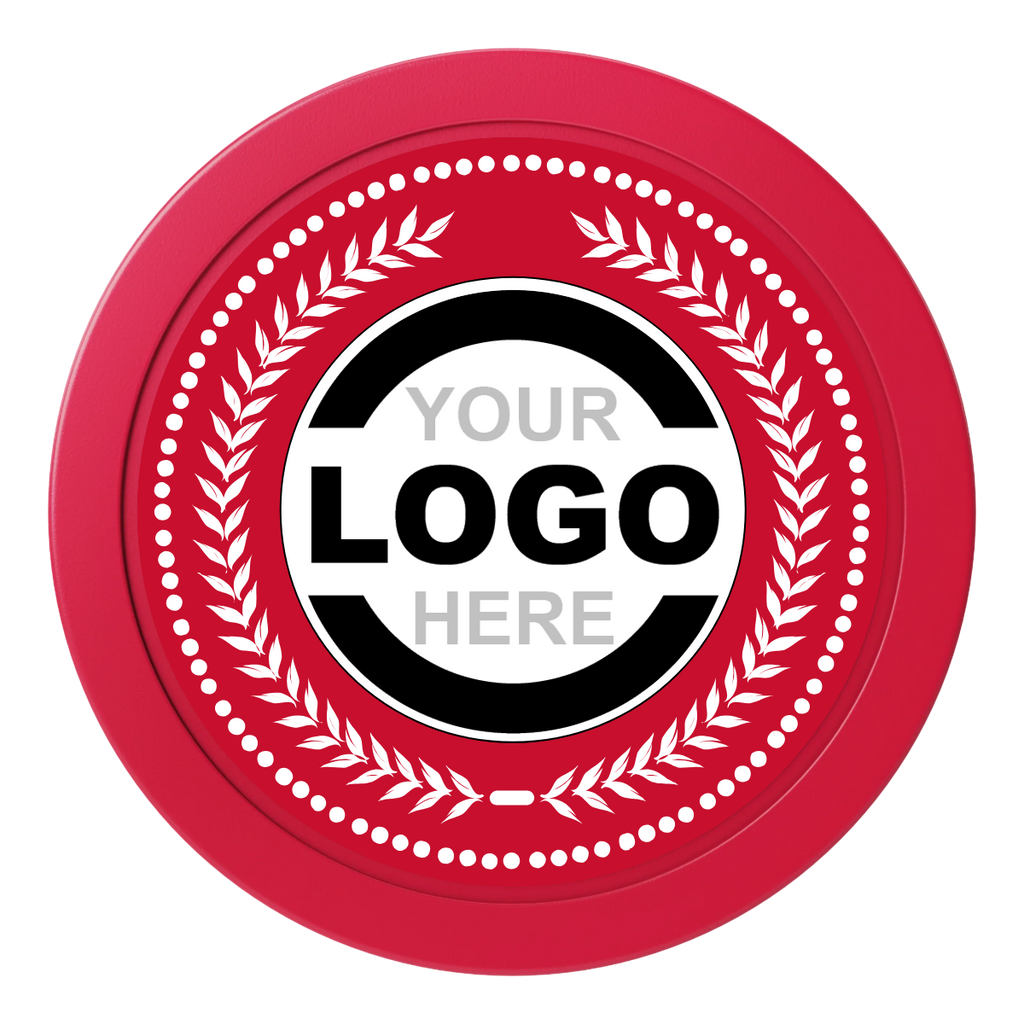 The Winner Dealer Button - 50mm / 2 inch Size - Red - Back