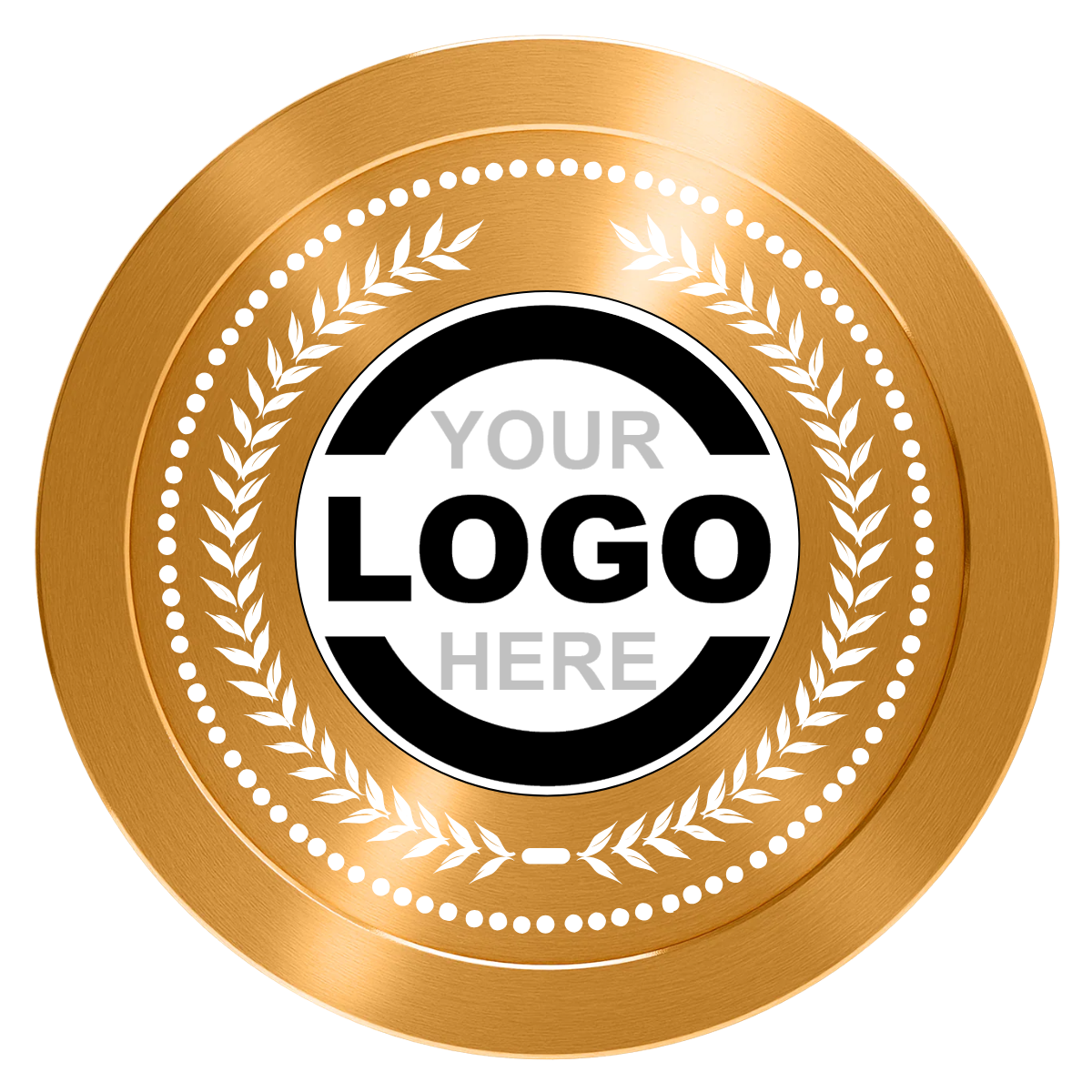 The Winner Aluminum Poker Chips - Gold - Back