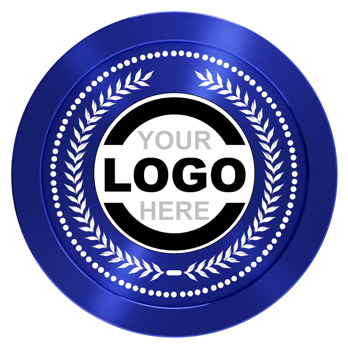 The Winner Aluminum Poker Chips - Blue - Back