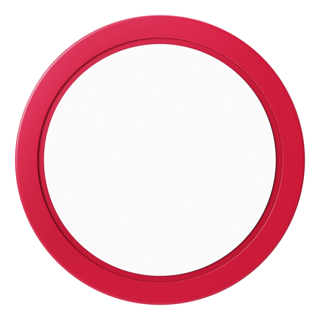 Create Your Own Dealer Button - 50mm / 2 inch Size - Red - Back