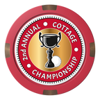Club Champion Composite & Metal Hybrid Poker Chips - Red / 4 Spot - Back