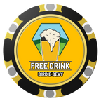 Birdy Bevy Clay Poker Chips - Black / Monte Carlo / 40mm - Back