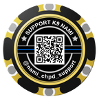 Police Department K9 #02 Clay Poker Chips - Black / Monte Carlo / 40mm - Back