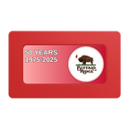 Branded Golf Pro Shop Rectangular Poker Chip Plaques - Red - Front