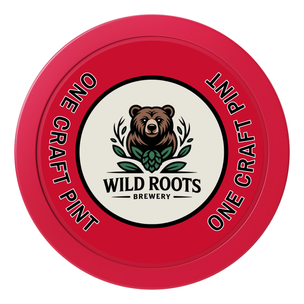 Drink On Us 2" Oversized Poker Chips - Red - Back
