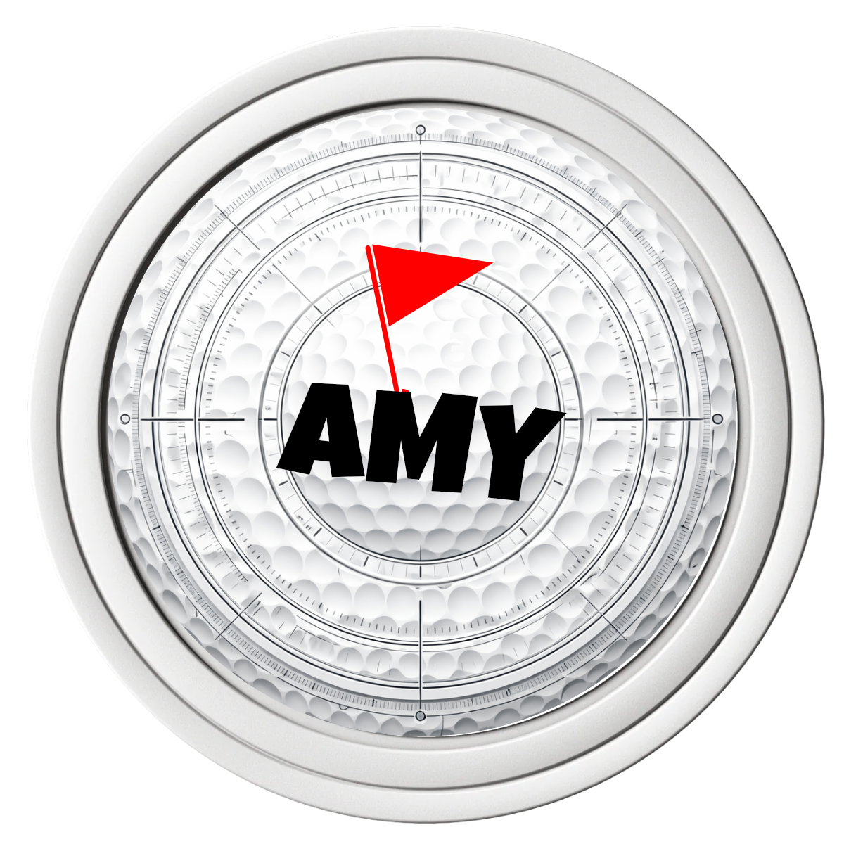 Ball Marcus Jr. Composite Poker Chips - White / Solid - Front